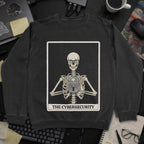 Skeleton Cybersecurity Sweatshirt - Black mockup