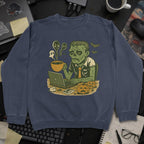 Tired Developer Zombie Sweatshirt - Navy mockup