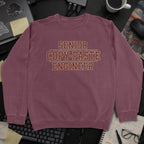 Senior Copy Paste Engineer Sweatshirt - Maroon mockup