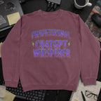 Professional Chatgpt Whisperer Sweatshirt - Maroon mockup