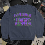 Professional Chatgpt Whisperer Sweatshirt - Navy mockup