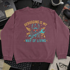 Debugging Is My New Way Of Living Sweatshirt - Maroon mockup