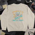 Debugging Is My New Way Of Living Sweatshirt - Sand mockup