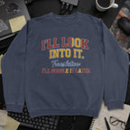 I'll Look Into It Sweatshirt - Navy mockup
