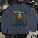 Me Right Now Scream Sweatshirt - Navy mockup