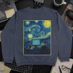 Van Gogh Desk Sweatshirt - Navy mockup
