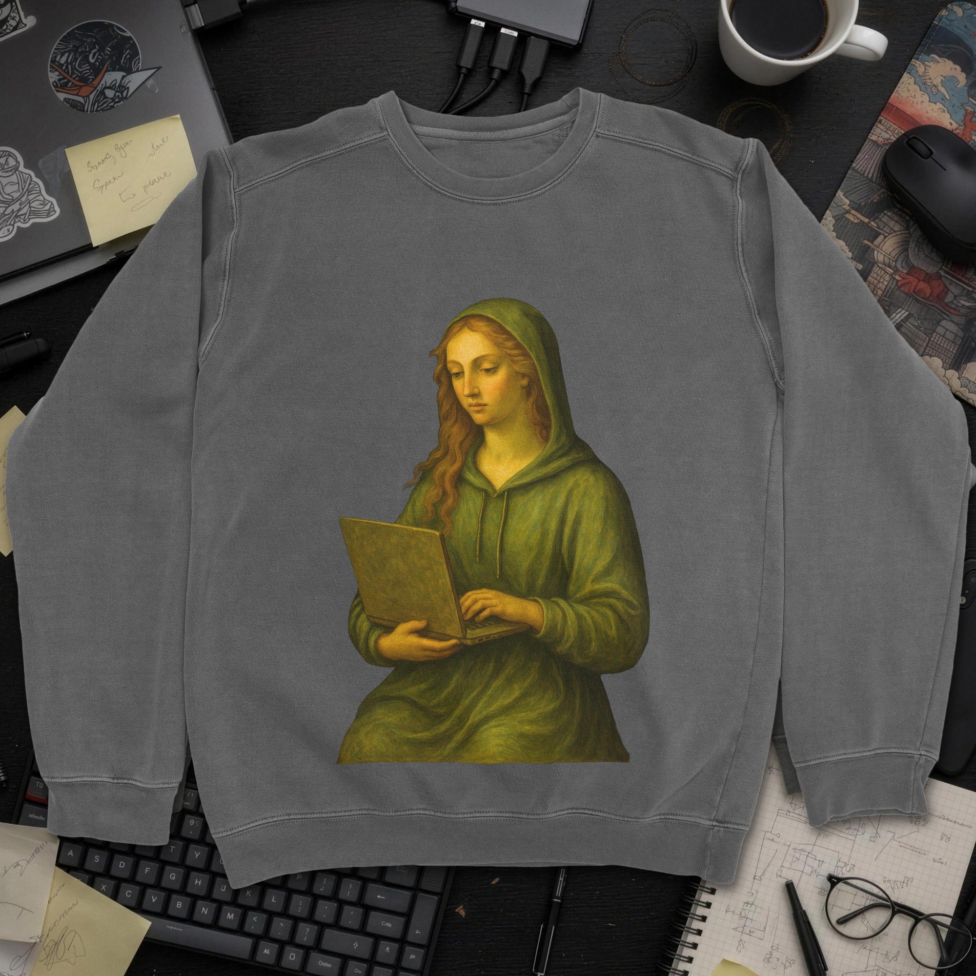 Renaissance Dev Sweatshirt - Dark Heather mockup