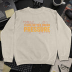 I Code Better Under Pressure Sweatshirt - Sand mockup