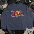 Quick Fix Famous Last Words Sweatshirt - Navy mockup