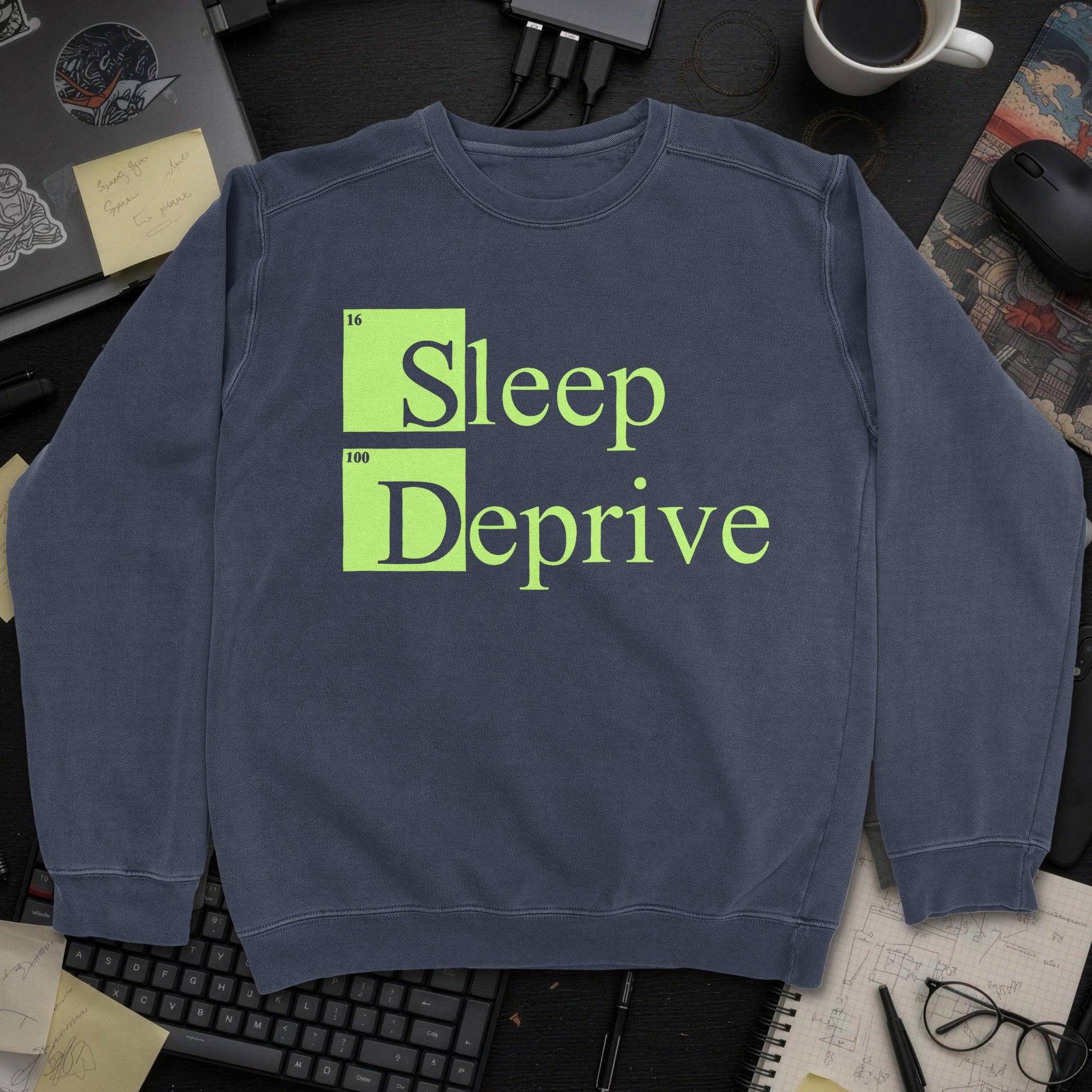 Sleep Deprive Sweatshirt - Navy mockup
