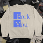 Fork You Sweatshirt - Sand mockup