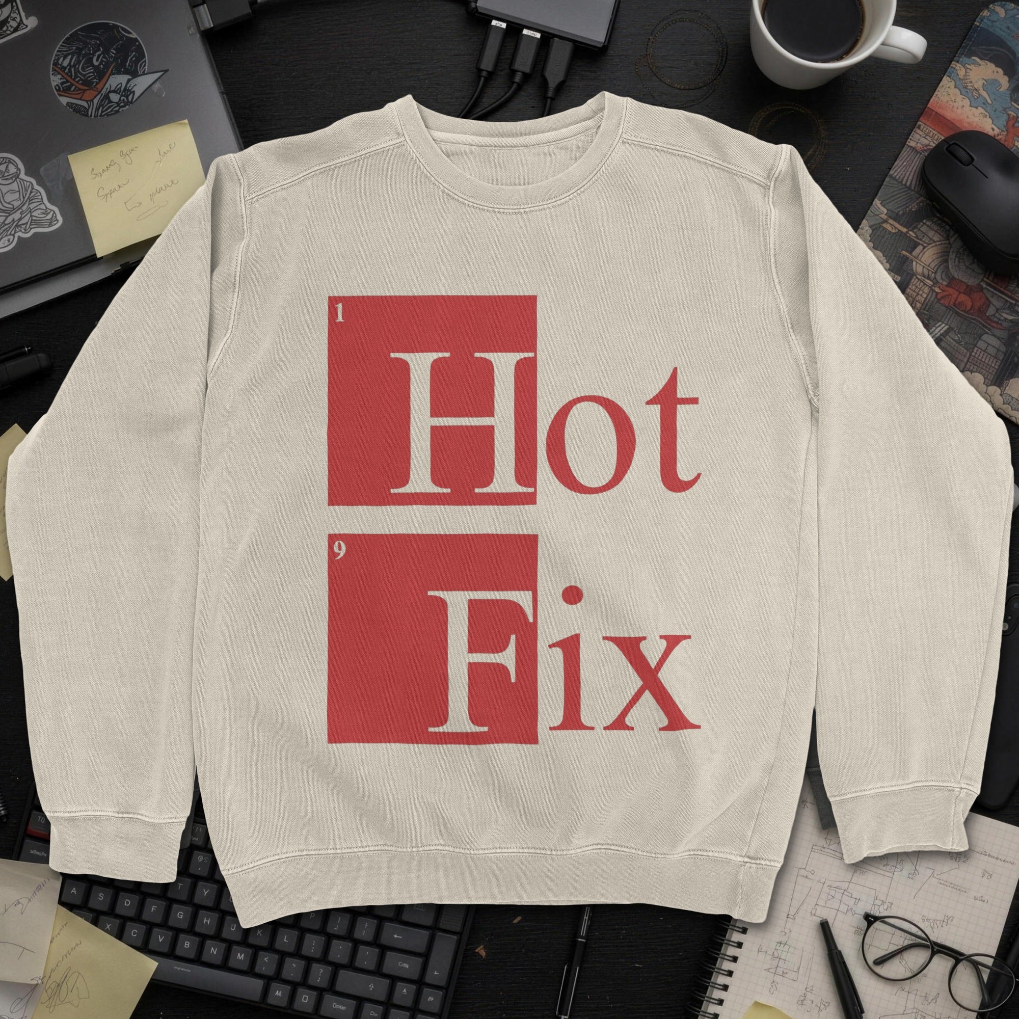 Hot Fix Sweatshirt - Sand mockup