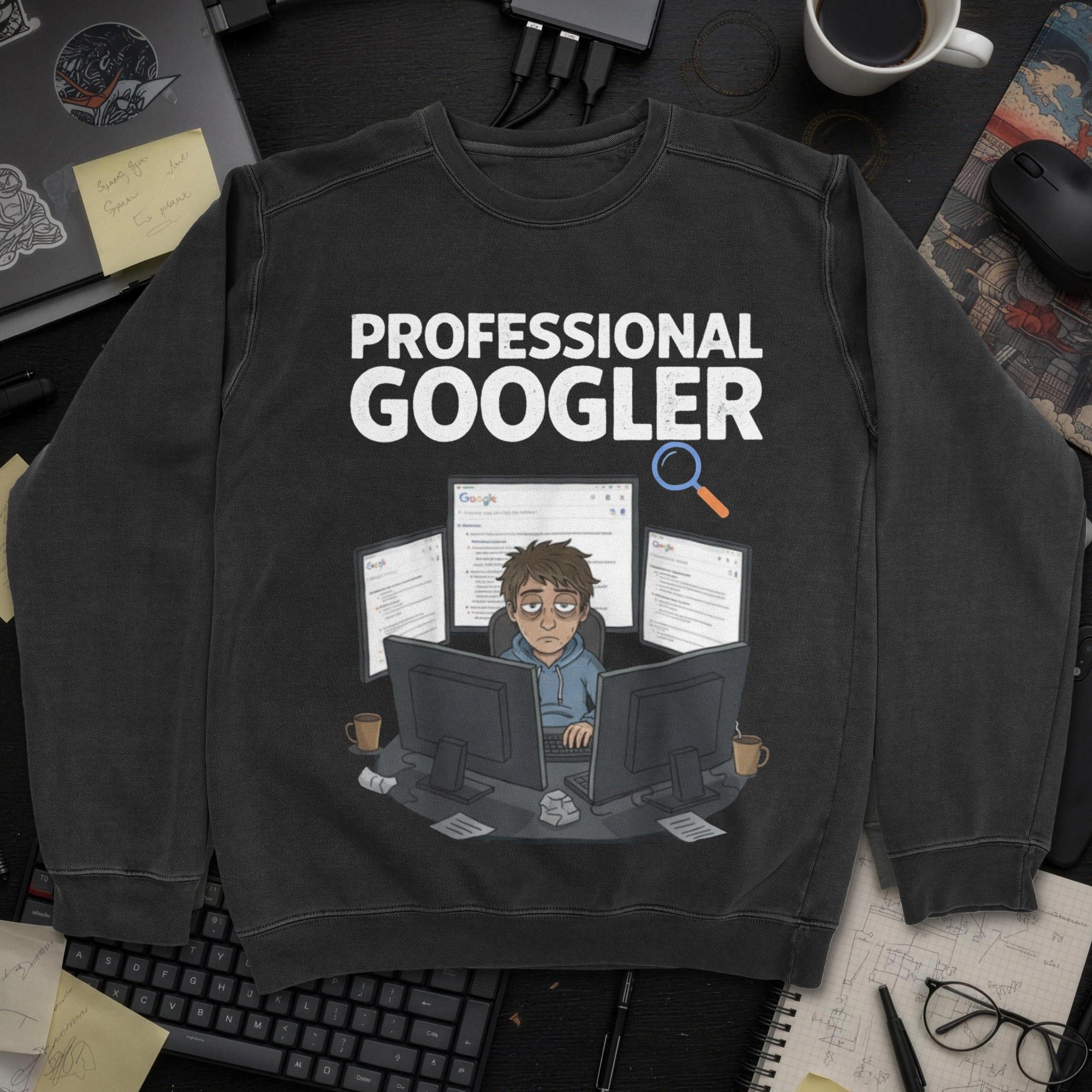 Professional Googler Sweatshirt - Black mockup