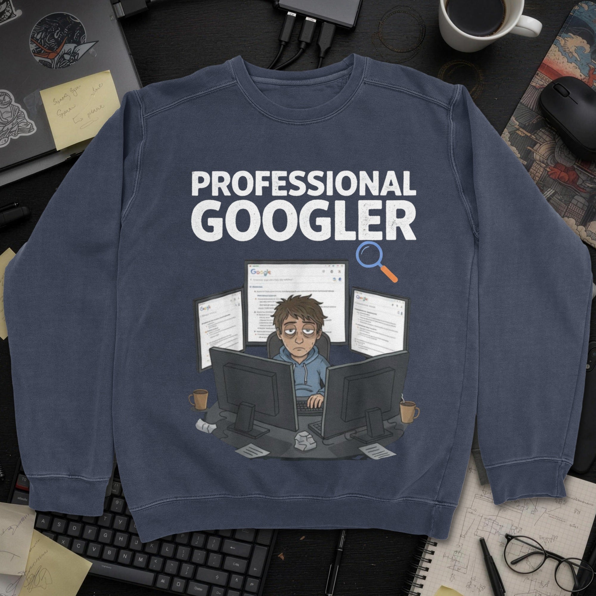 Professional Googler Sweatshirt - Navy mockup