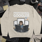 Professional Googler Sweatshirt - Sand mockup