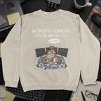 World's Curious Data Analyst Sweatshirt - Sand mockup