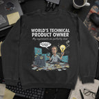 World's Technical Product Owner Sweatshirt - Black mockup