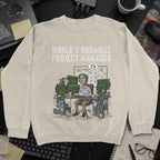 World's Organize Project Manager Sweatshirt - Sand mockup