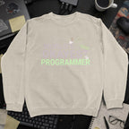 World's Okayest Programmer Sweatshirt - Sand mockup