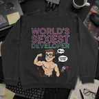 World's Sexiest Developer Sweatshirt - Black mockup
