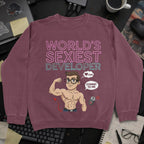 World's Sexiest Developer Sweatshirt - Maroon mockup