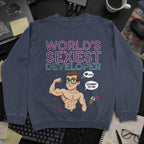 World's Sexiest Developer Sweatshirt - Navy mockup