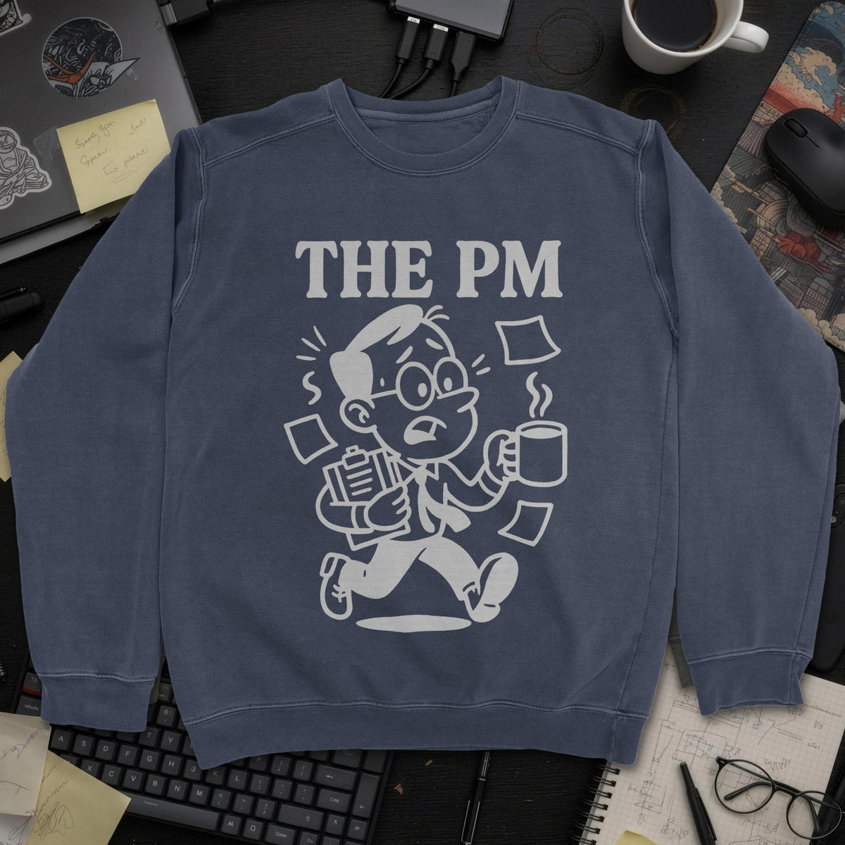 The PM Sweatshirt - Navy mockup
