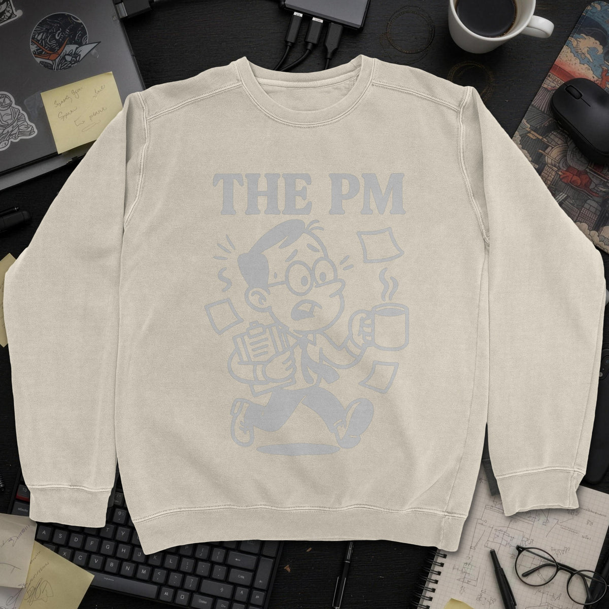 The PM Sweatshirt - Sand mockup