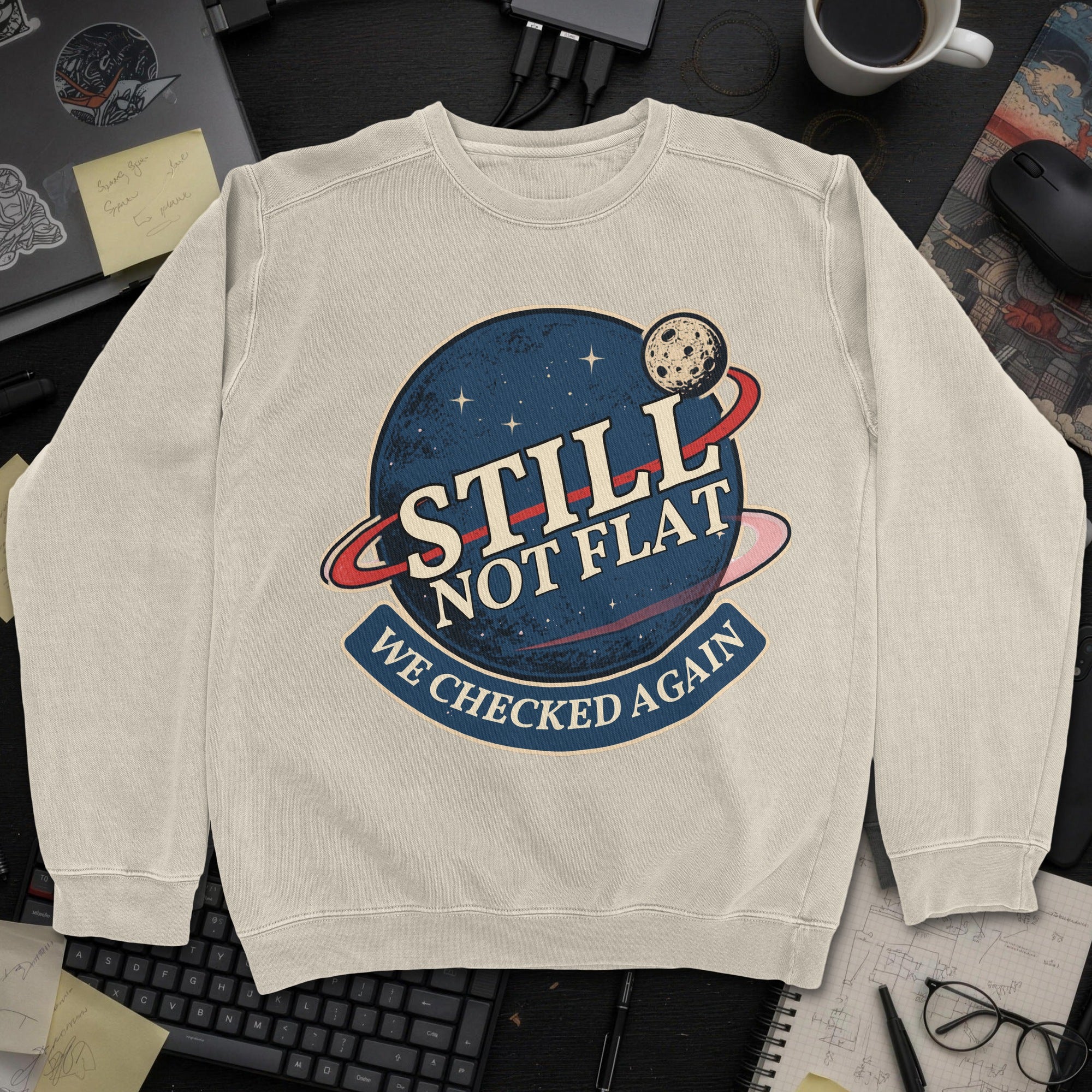 Nerd Collection Artwork 012 Sweatshirt - Sand mockup