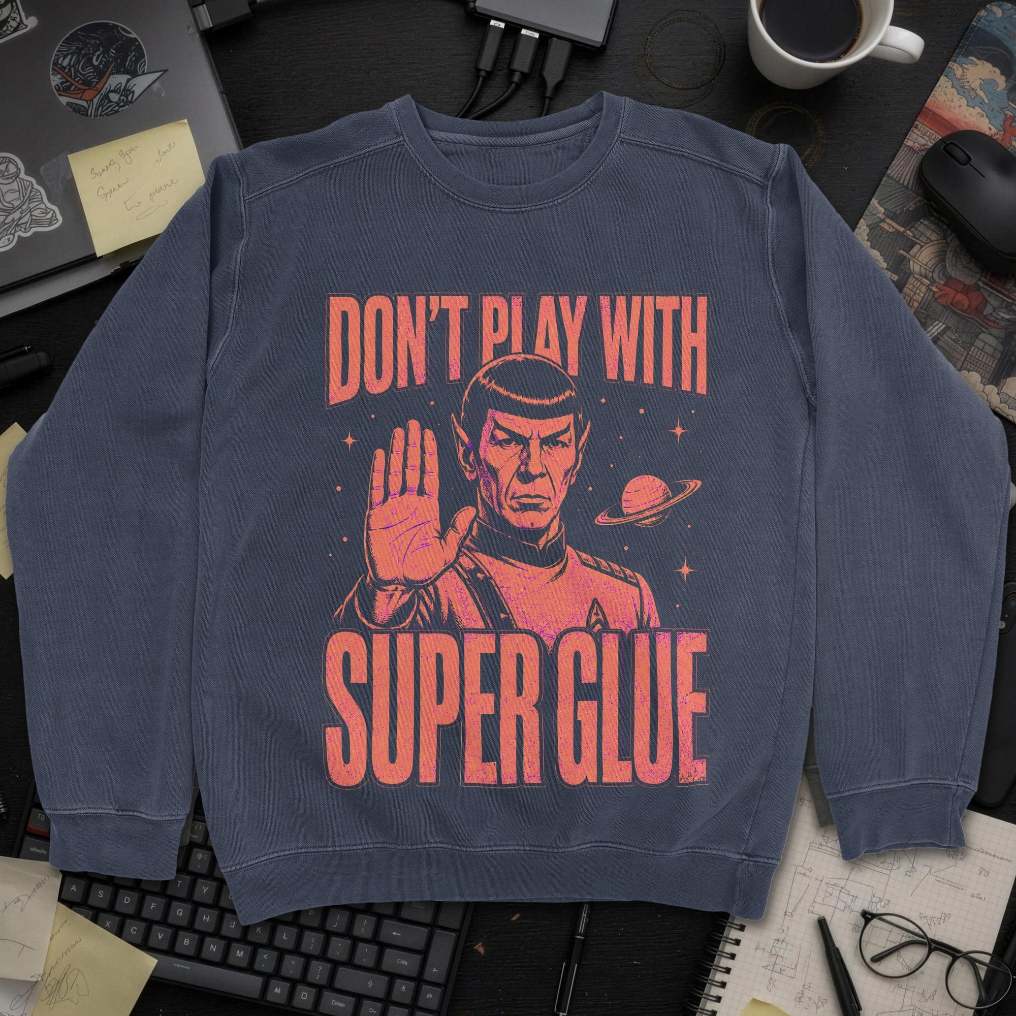 Nerd Collection Artwork 013 Sweatshirt - Navy mockup