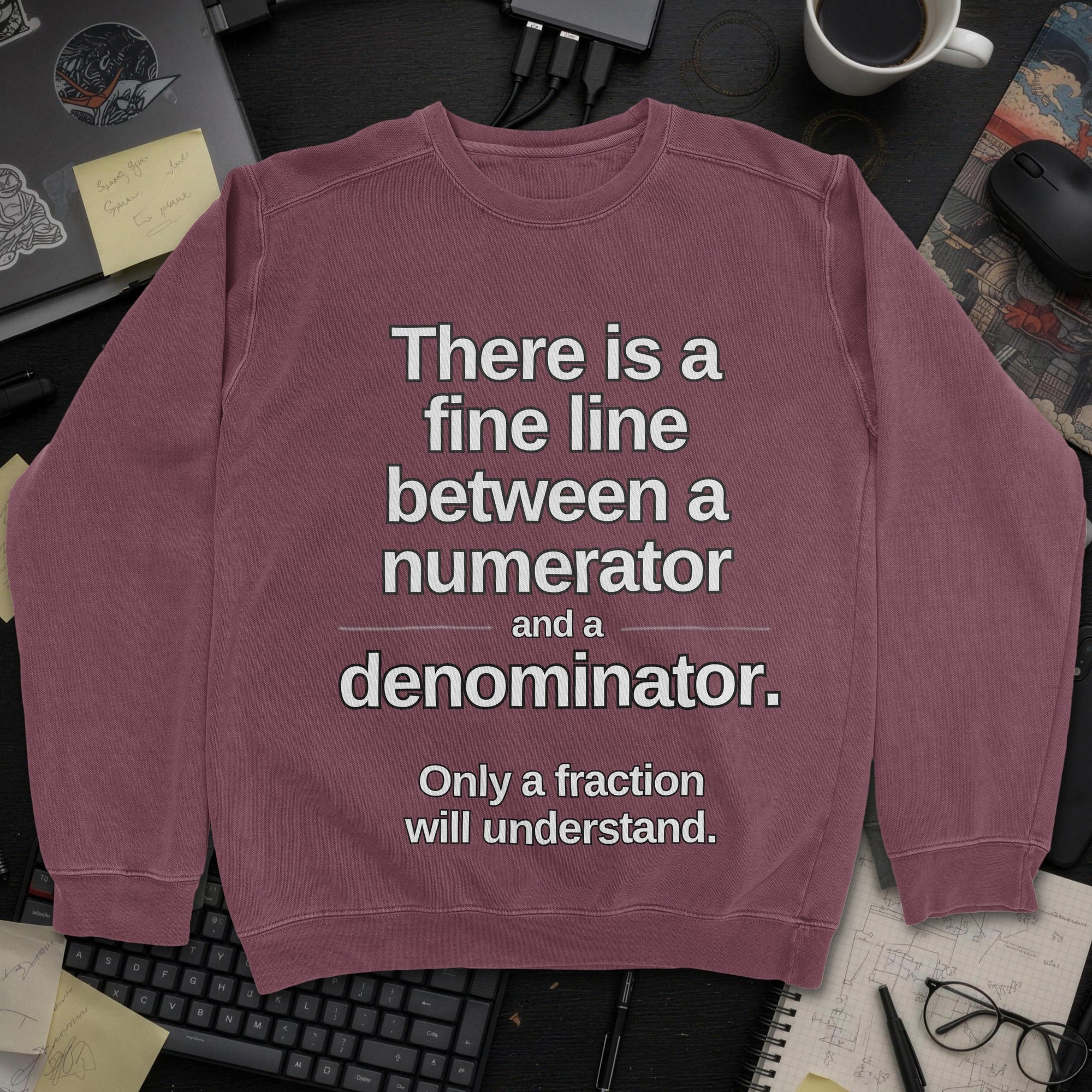 Nerd Collection Artwork 016 Sweatshirt - Maroon mockup