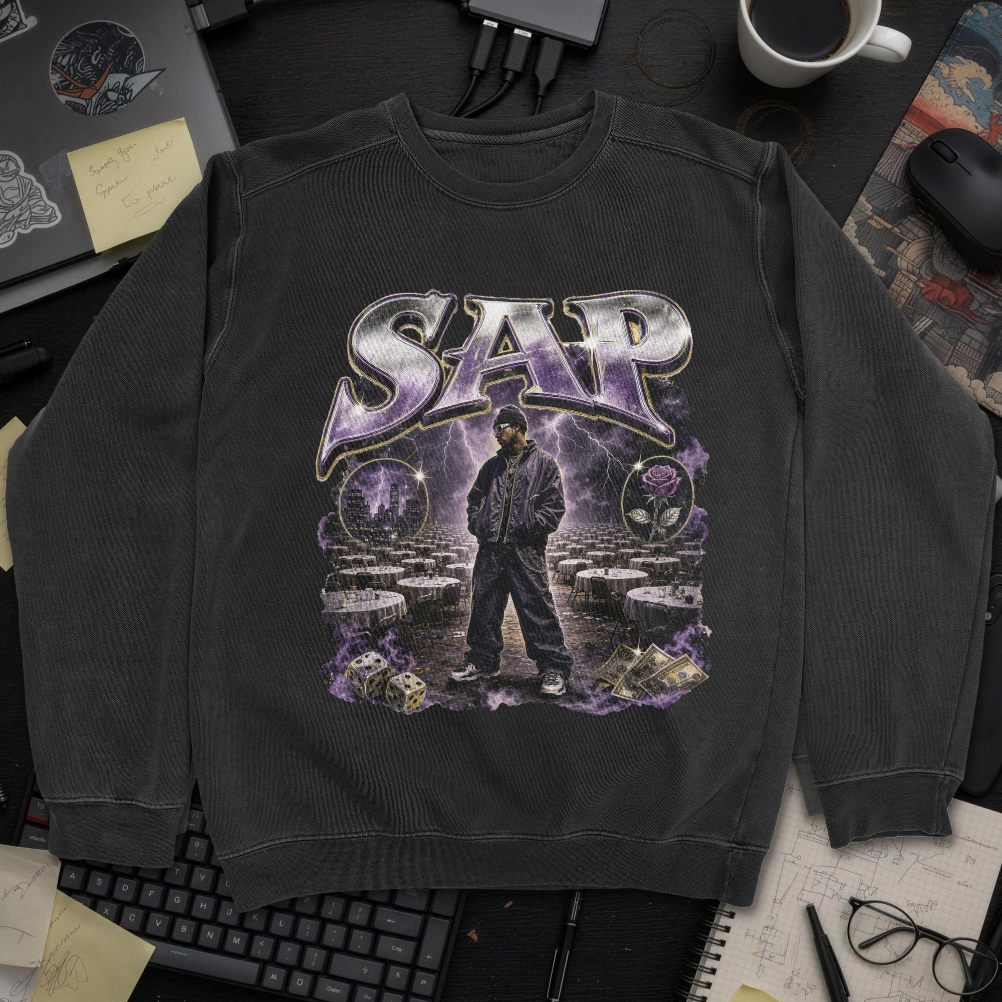 Nerd Collection Artwork 017 Sweatshirt - Black mockup