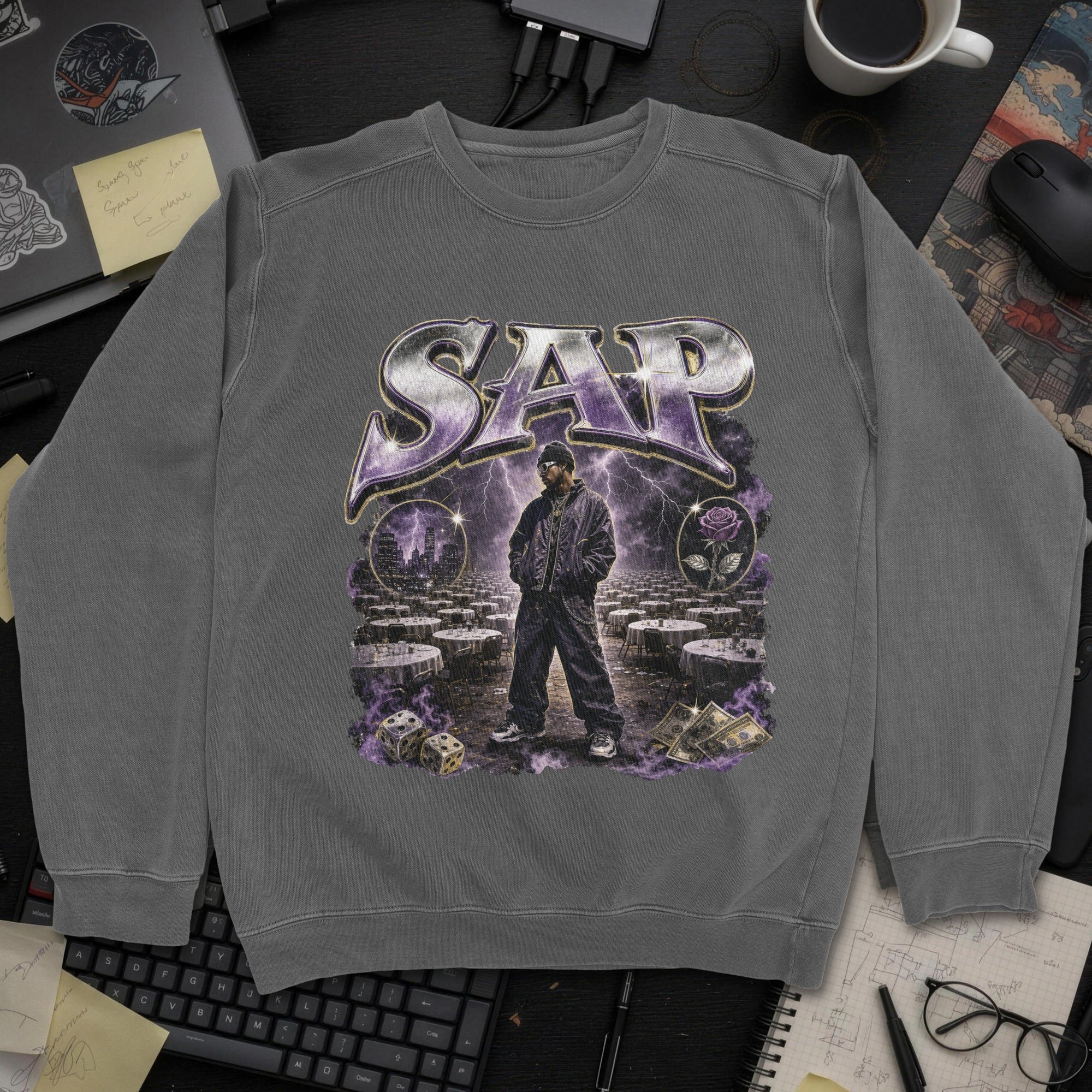 Nerd Collection Artwork 017 Sweatshirt - Dark Heather mockup