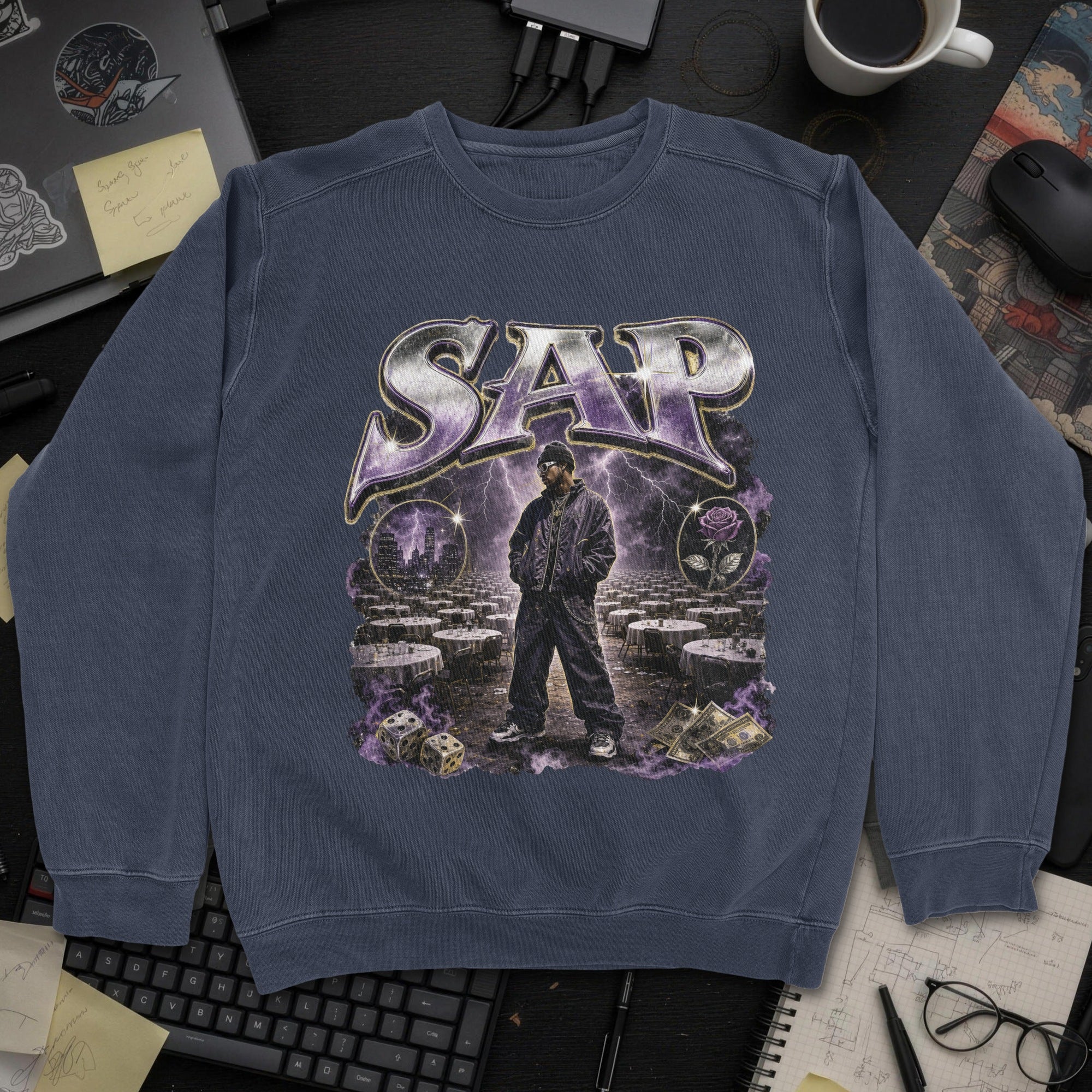 Nerd Collection Artwork 017 Sweatshirt - Navy mockup