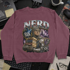 Nerd Collection Artwork 019 Sweatshirt - Maroon mockup