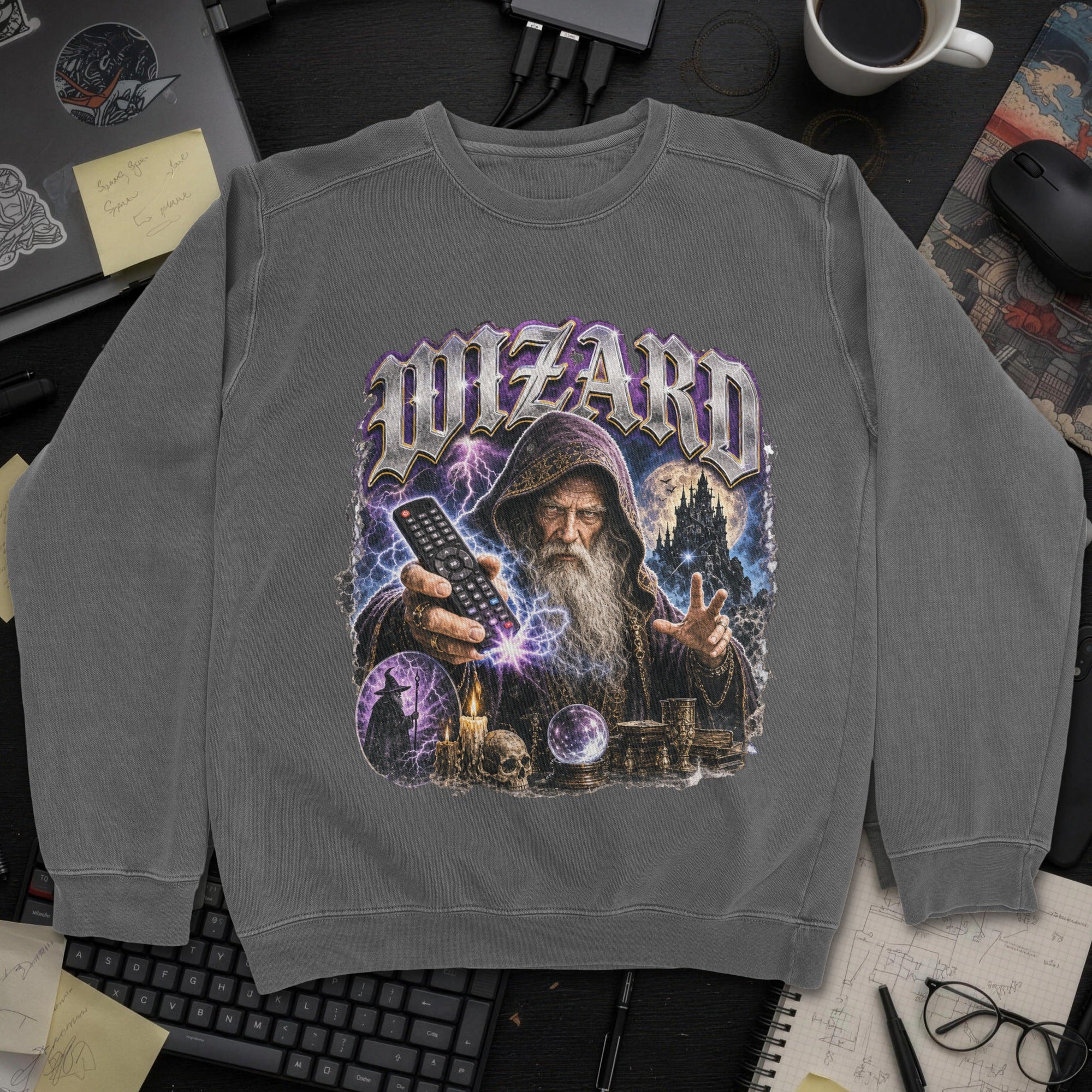 Nerd Collection Artwork 020 Sweatshirt - Dark Heather mockup