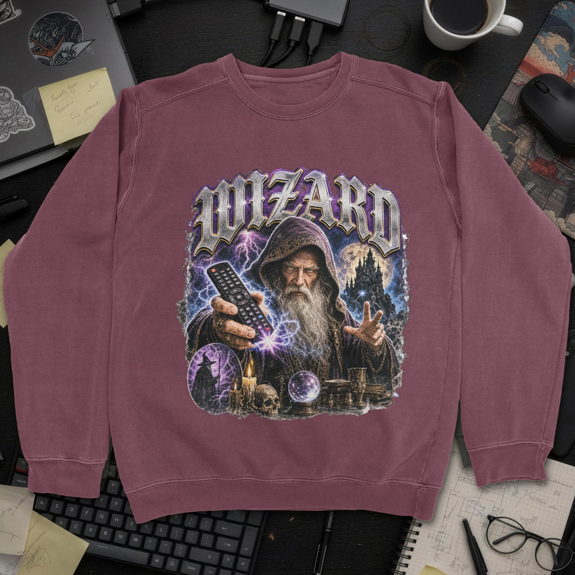 Nerd Collection Artwork 020 Sweatshirt - Maroon mockup