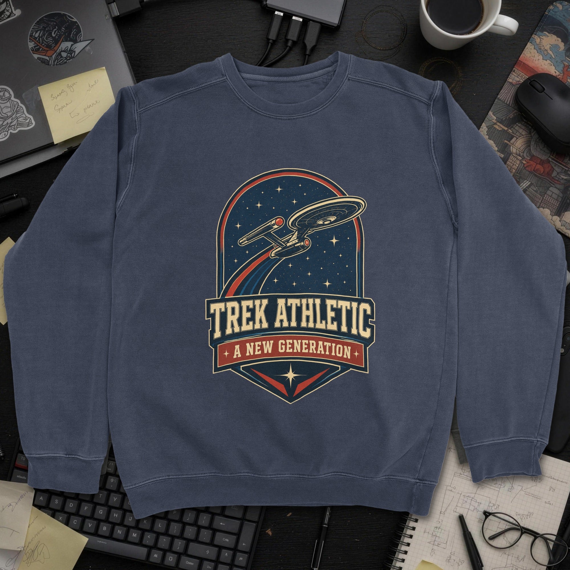 Nerd Collection Artwork 002 Sweatshirt - Navy mockup