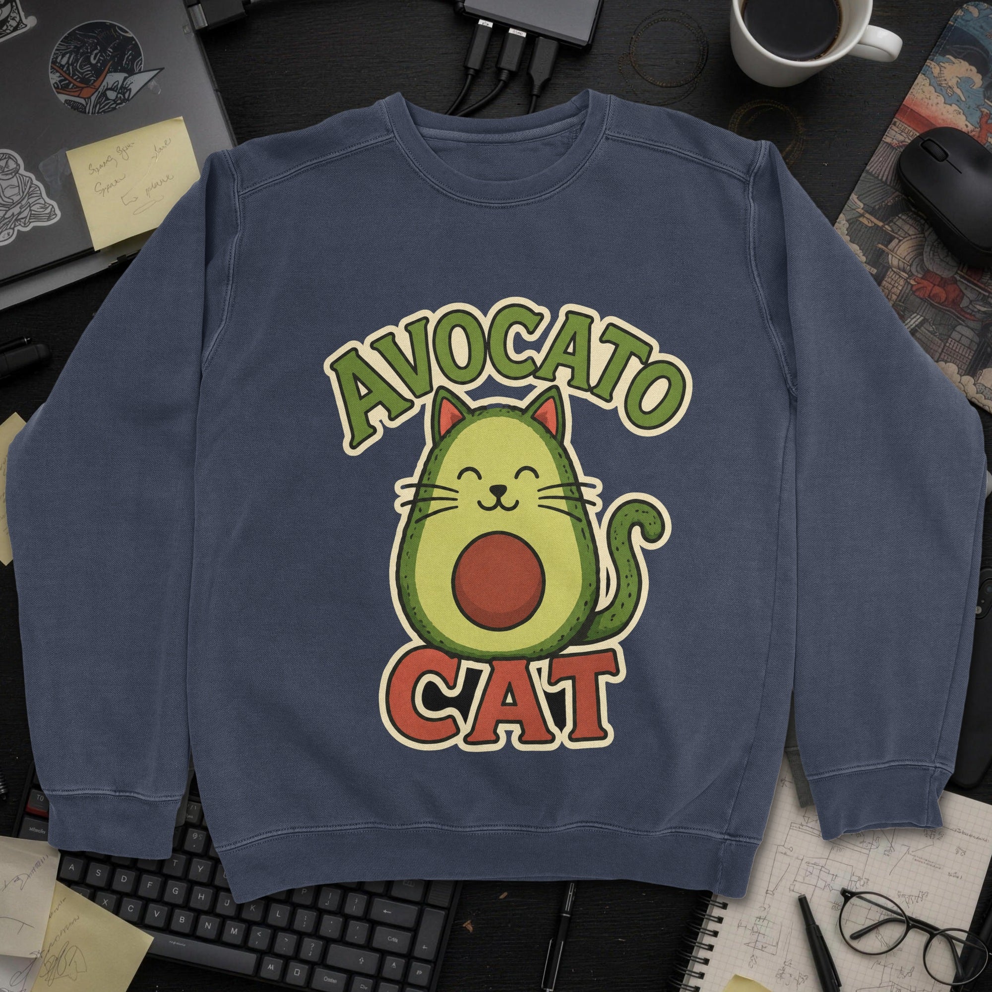 Nerd Collection Artwork T103 Sweatshirt - Navy mockup