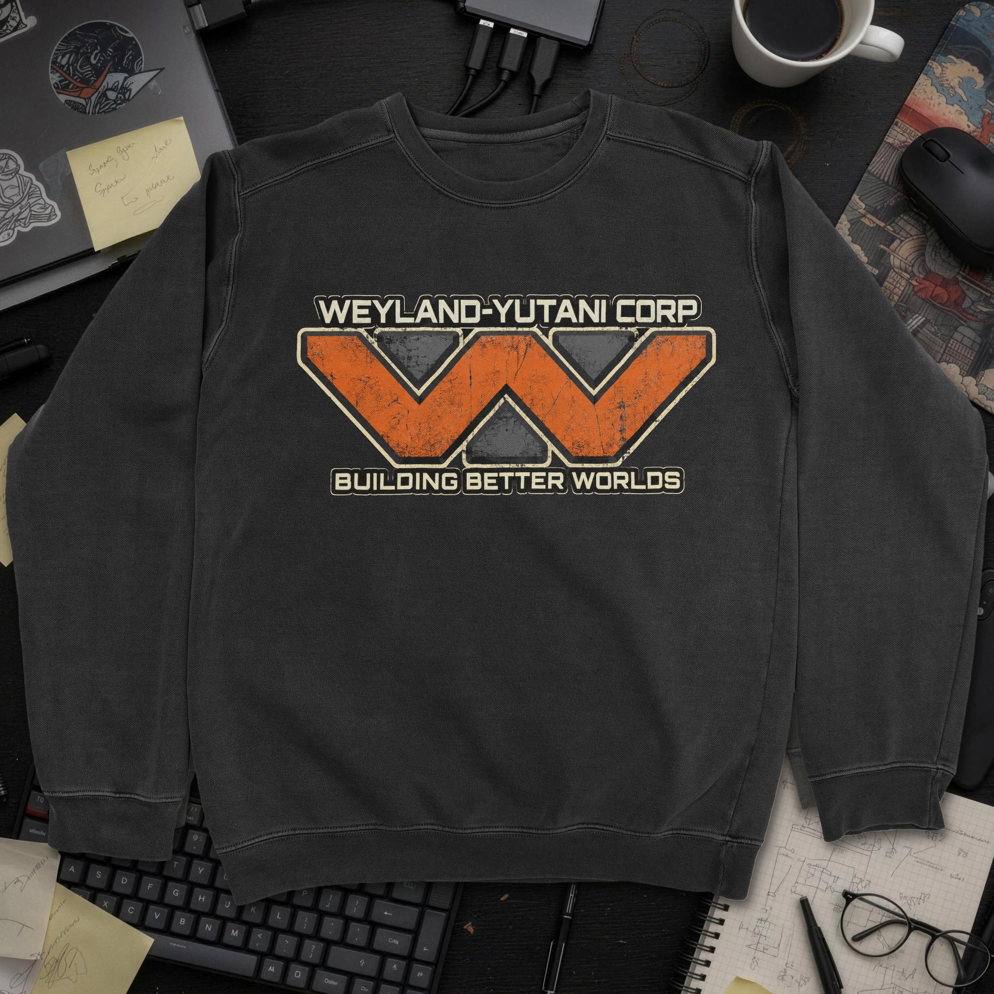 Nerd Collection Artwork T106 Sweatshirt - Black mockup
