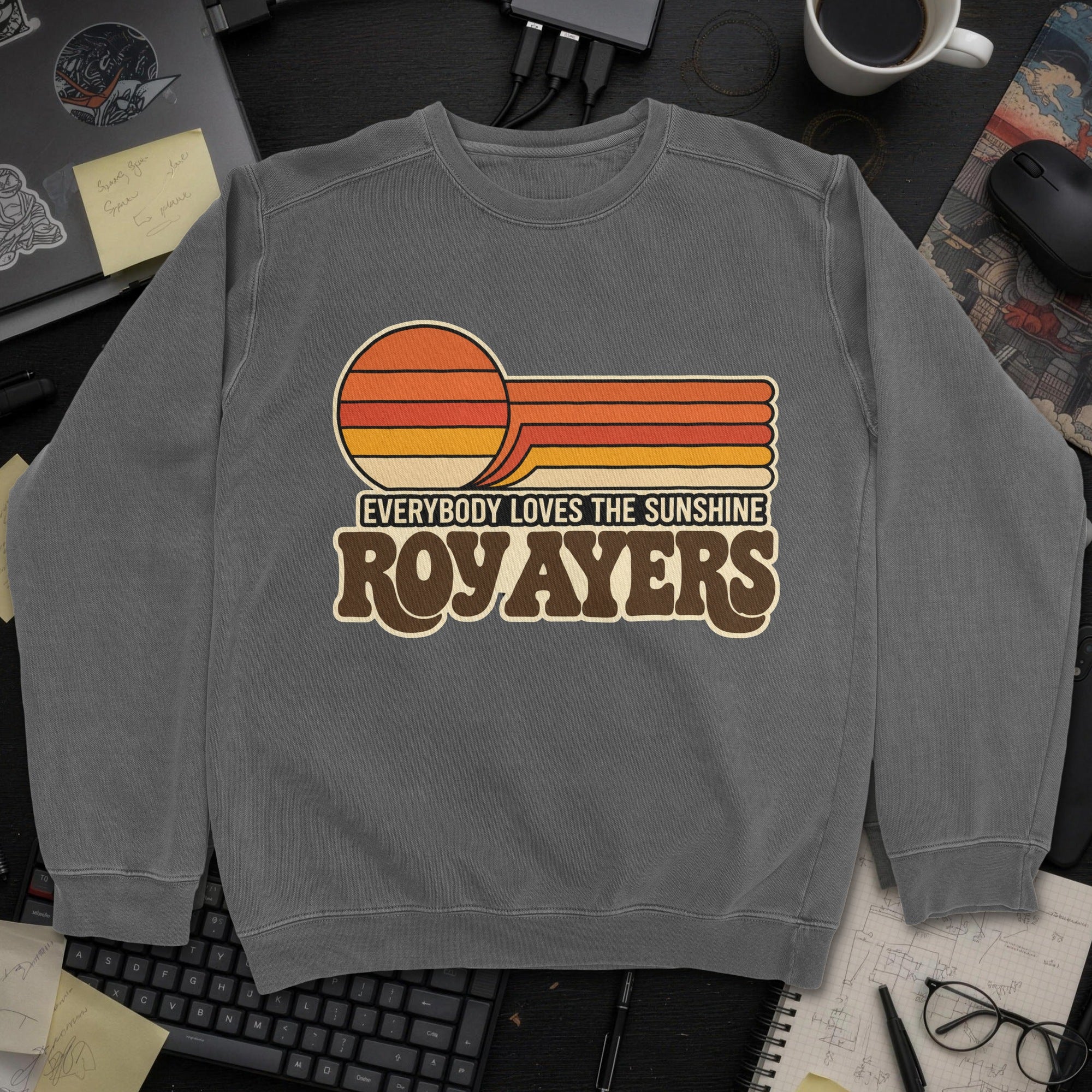 Nerd Collection Artwork T108 Sweatshirt - Dark Heather mockup