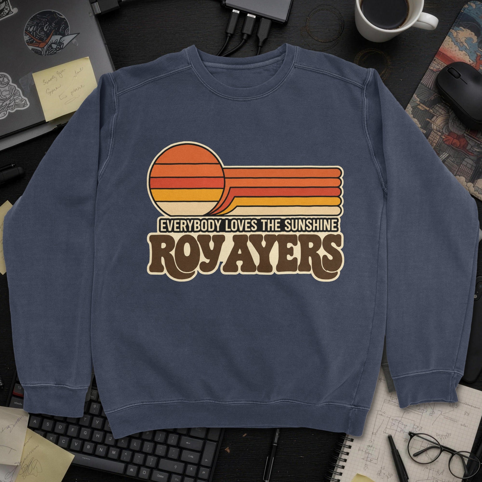 Nerd Collection Artwork T108 Sweatshirt - Navy mockup