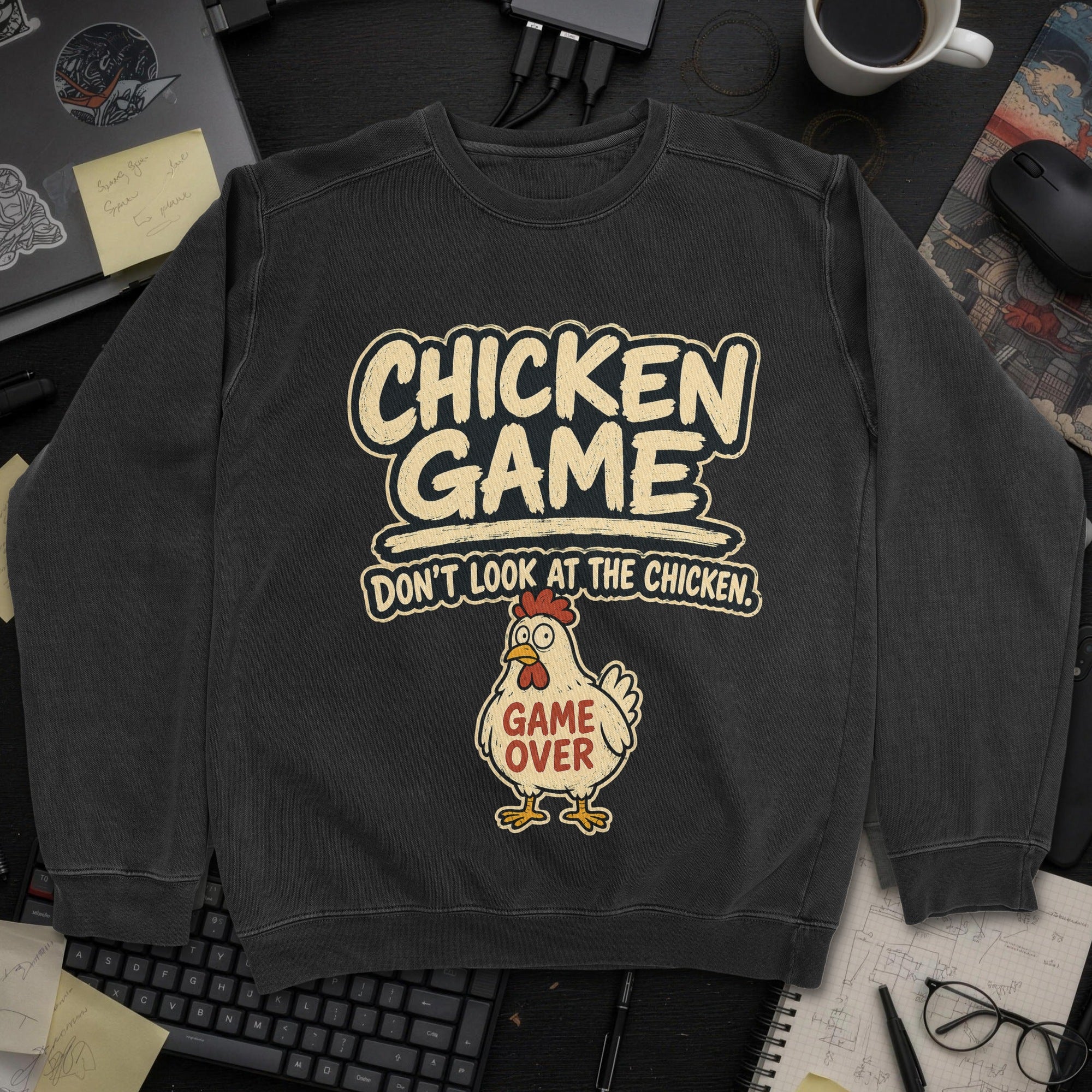 Nerd Collection Artwork T110 Sweatshirt - Black mockup