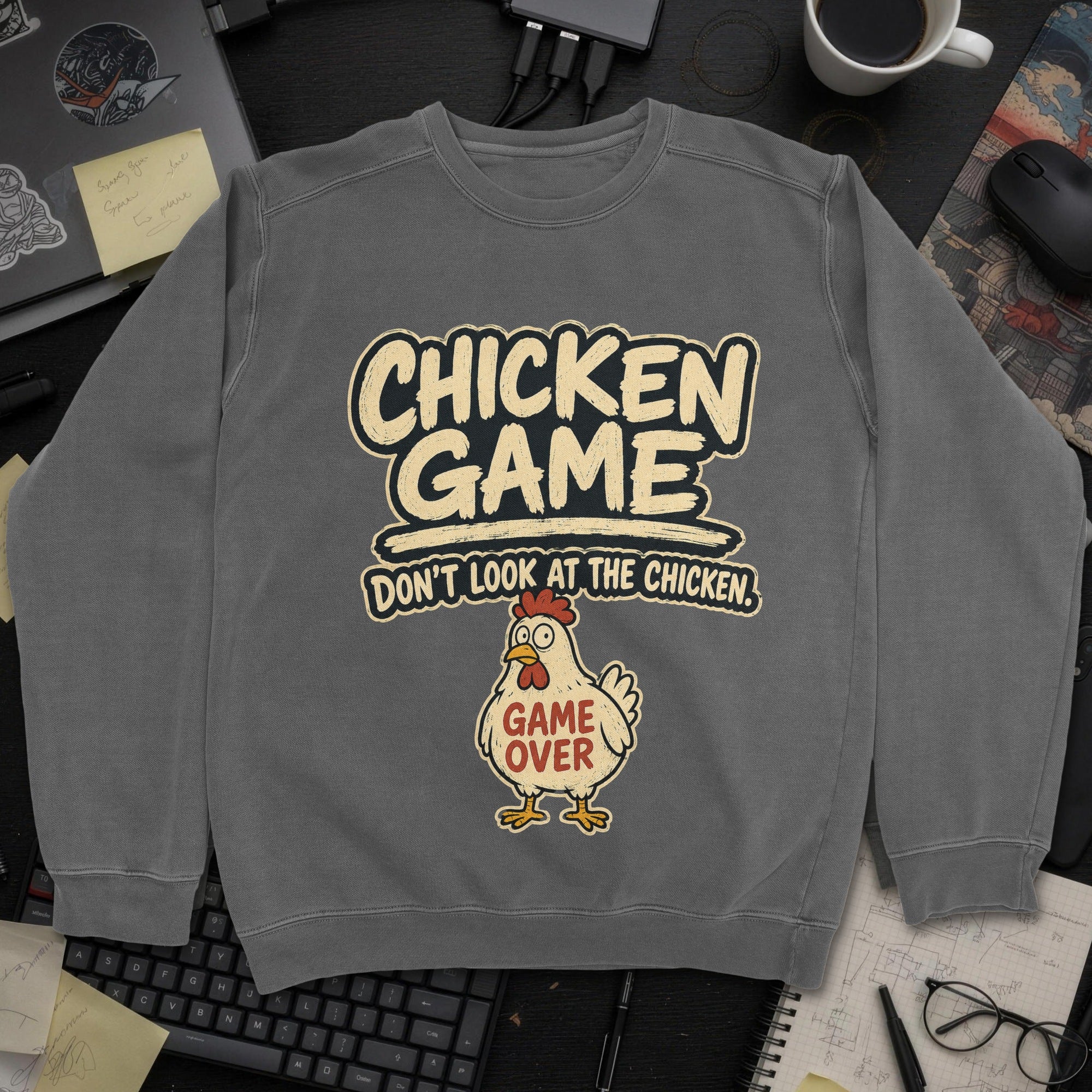 Nerd Collection Artwork T110 Sweatshirt - Dark Heather mockup