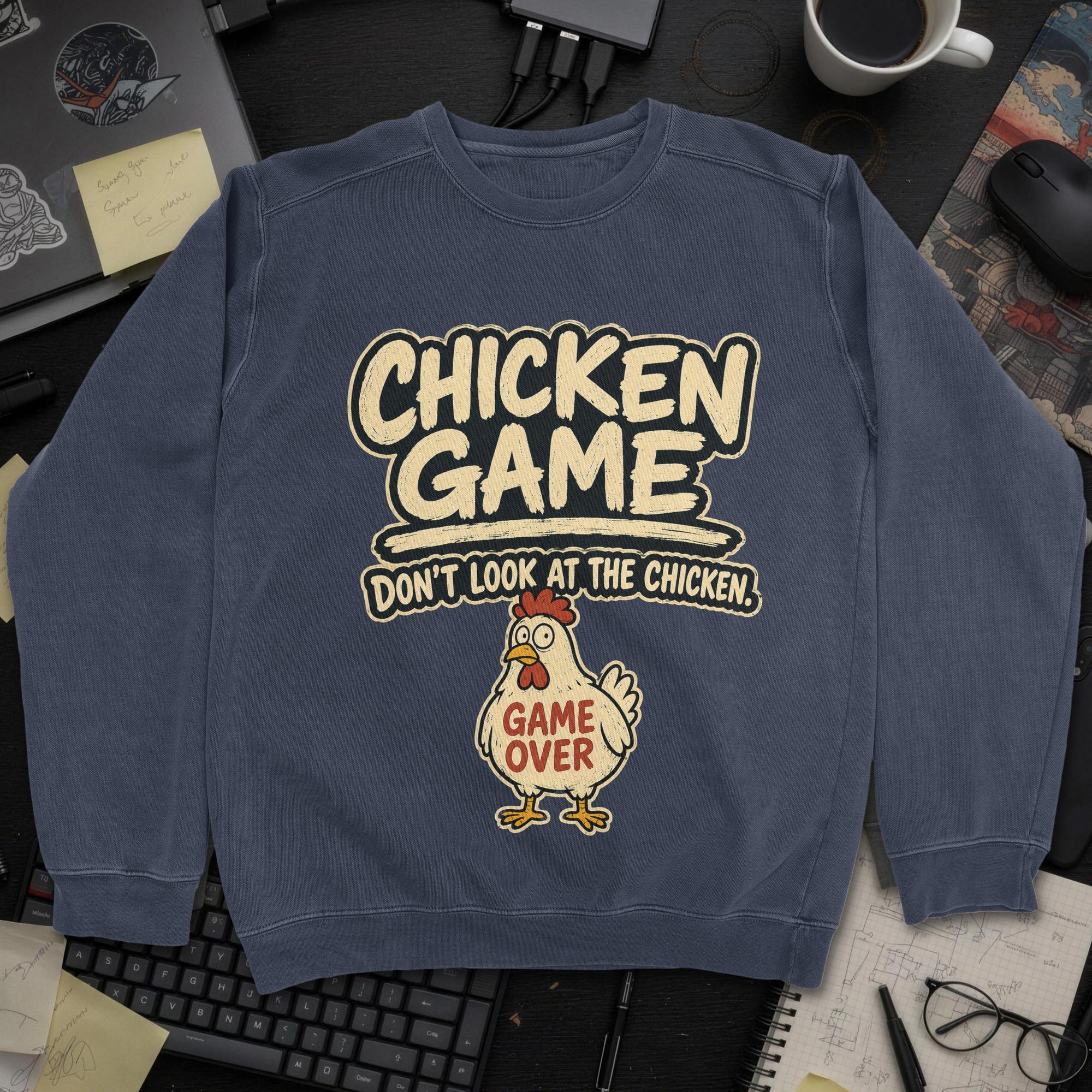 Nerd Collection Artwork T110 Sweatshirt - Navy mockup