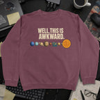 Nerd Collection Artwork T116 Sweatshirt - Maroon mockup