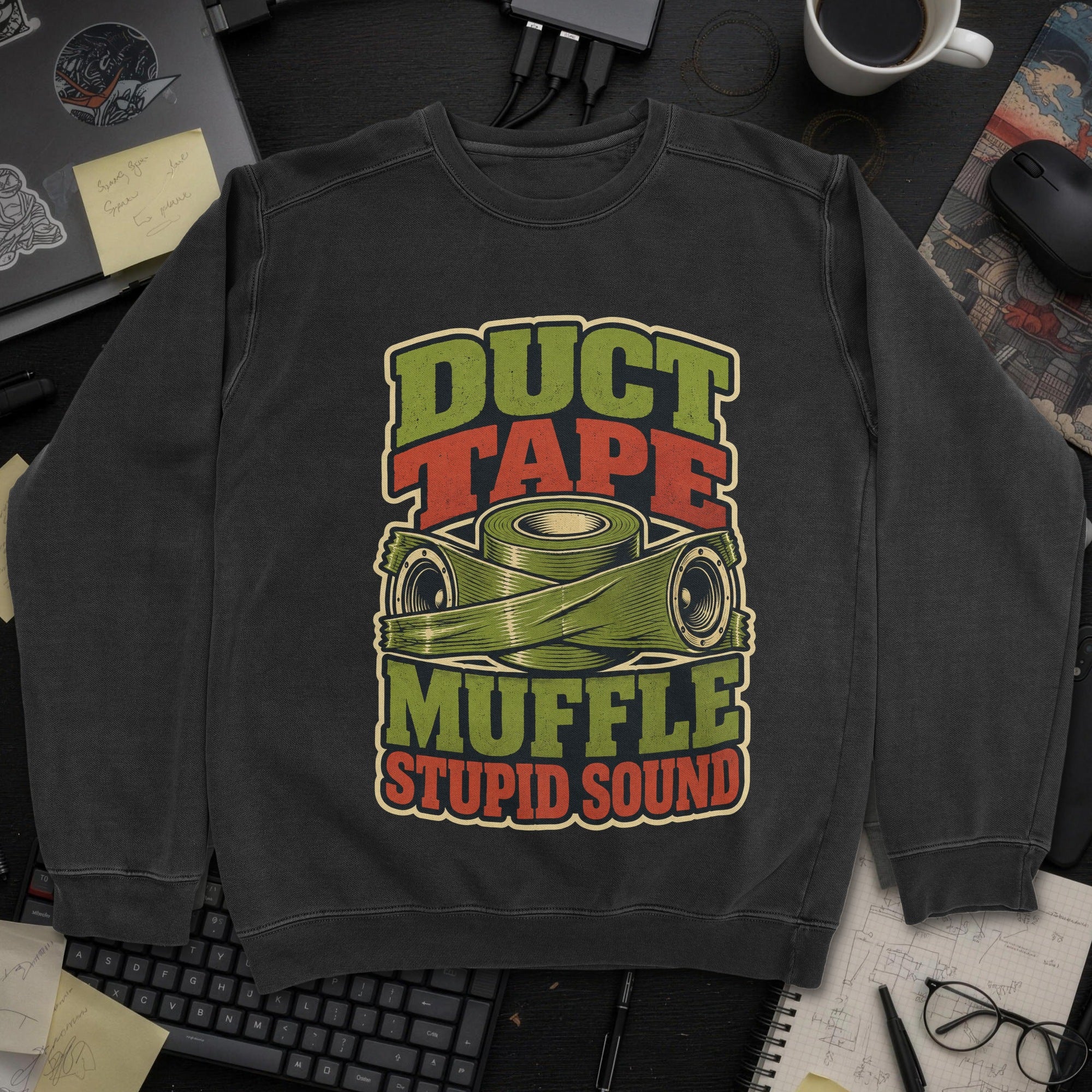 Nerd Collection Artwork T022 Sweatshirt - Black mockup