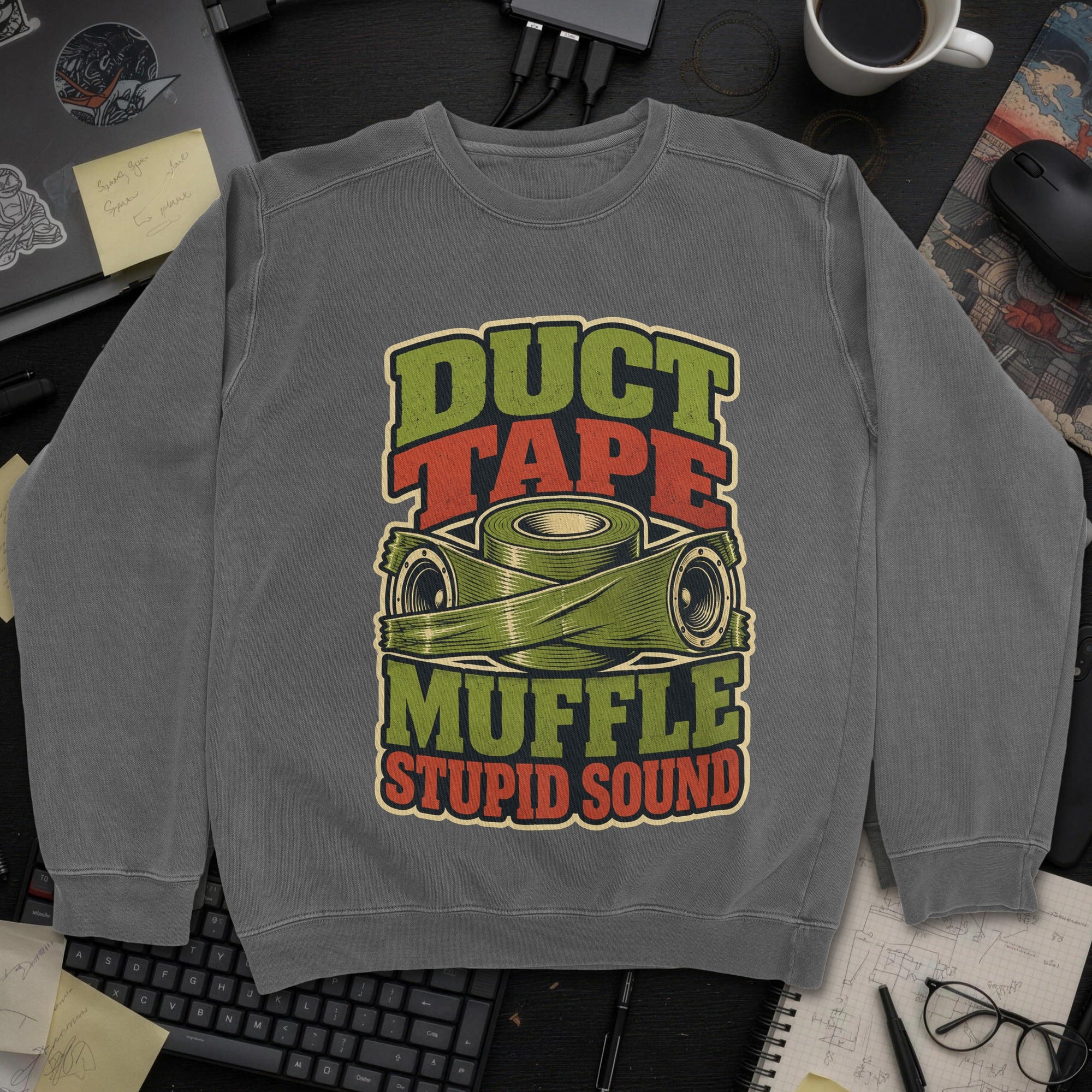 Nerd Collection Artwork T022 Sweatshirt - Dark Heather mockup