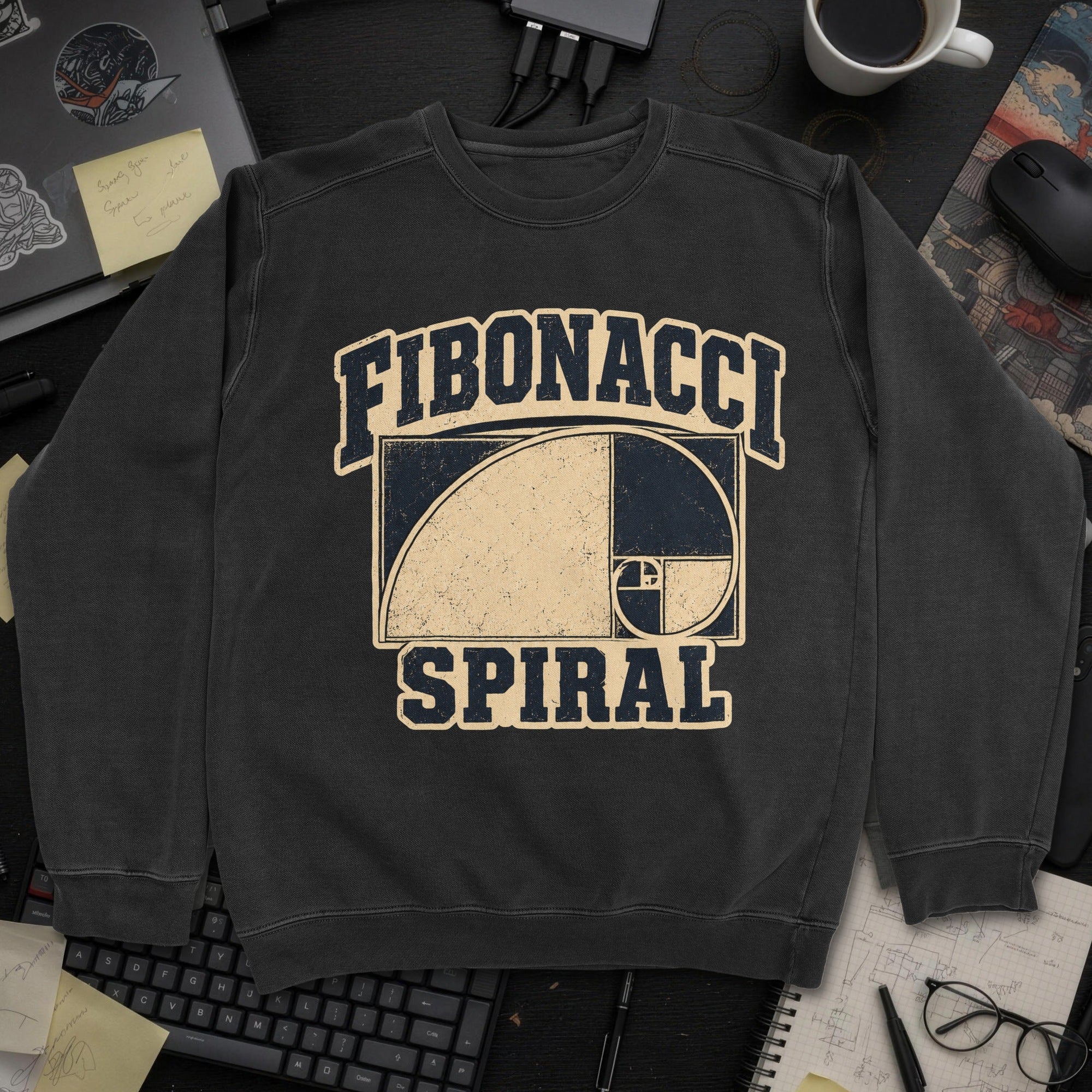 Nerd Collection Artwork T042 Sweatshirt - Black mockup