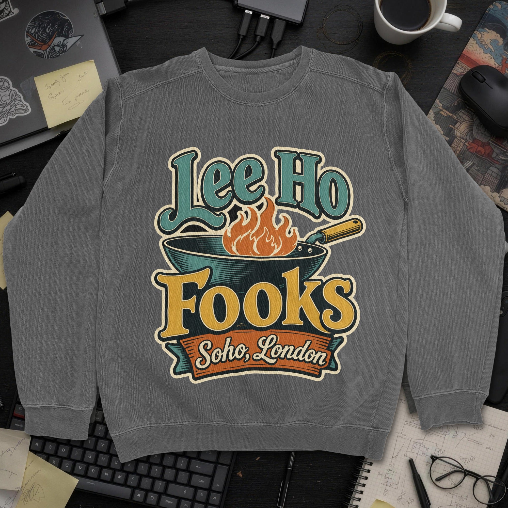 Nerd Collection Artwork T050 Sweatshirt - Dark Heather mockup